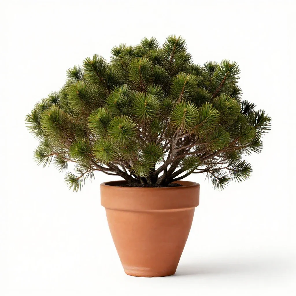 Alpine totara isolated on a white background
