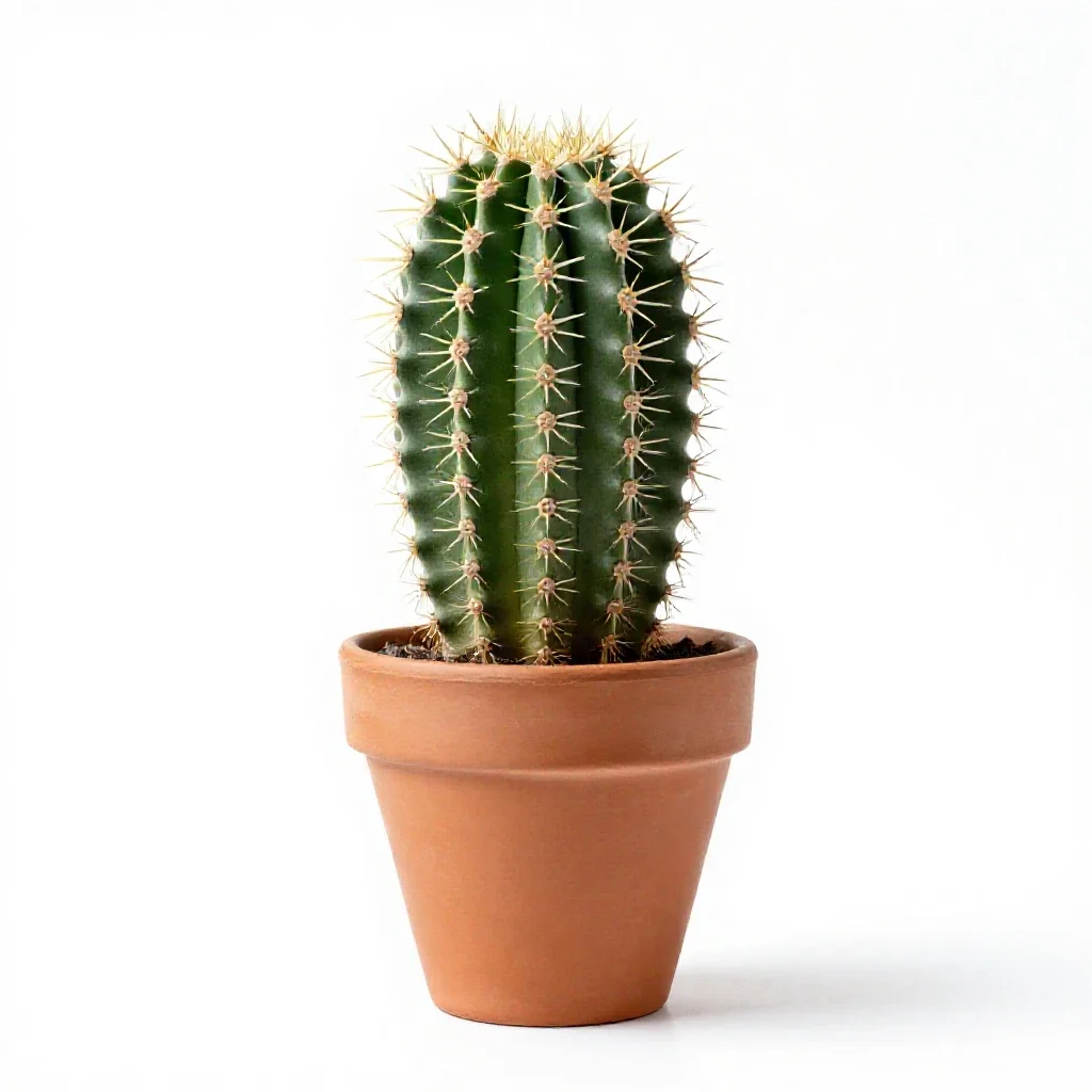 Echinocactus isolated on a white background