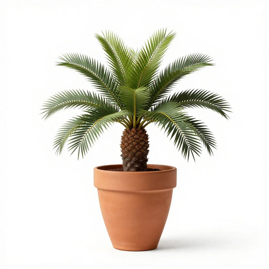 Encephalartos isolated on a white background
