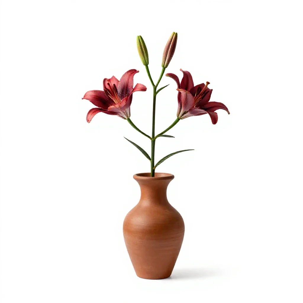 Impala lily isolated on a white background