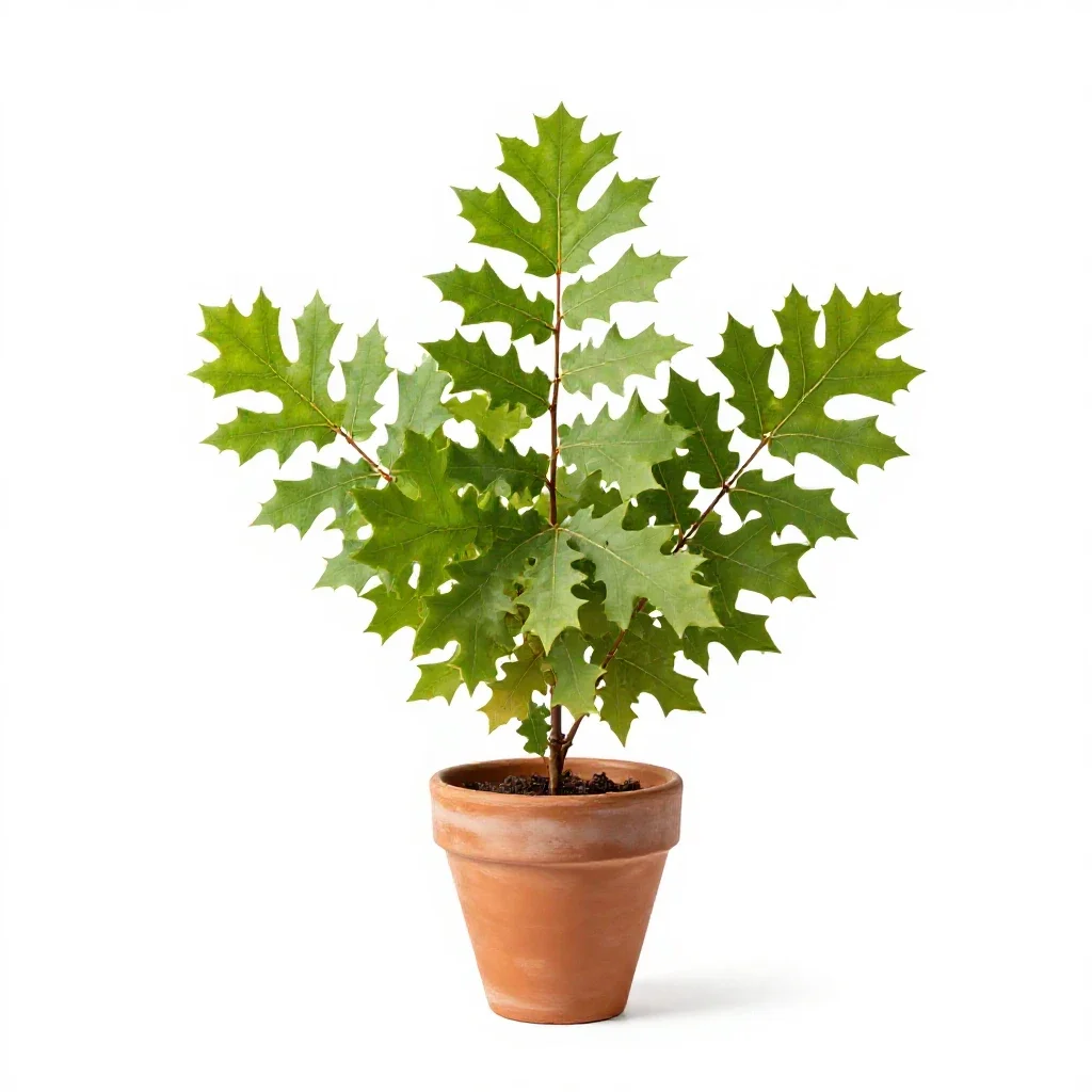 Oak-leaved goosefoot isolated on a white background