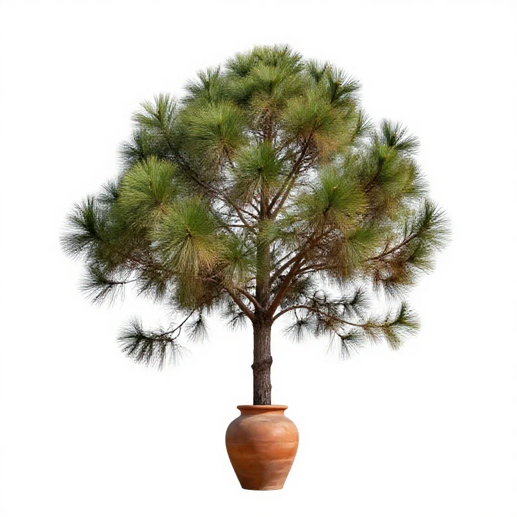 Brown pine isolated on a white background
