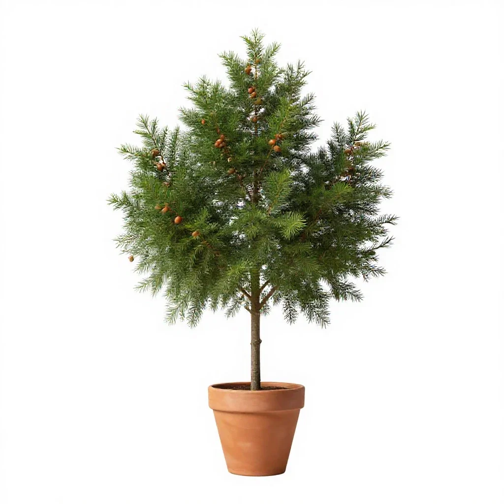 Button tree isolated on a white background