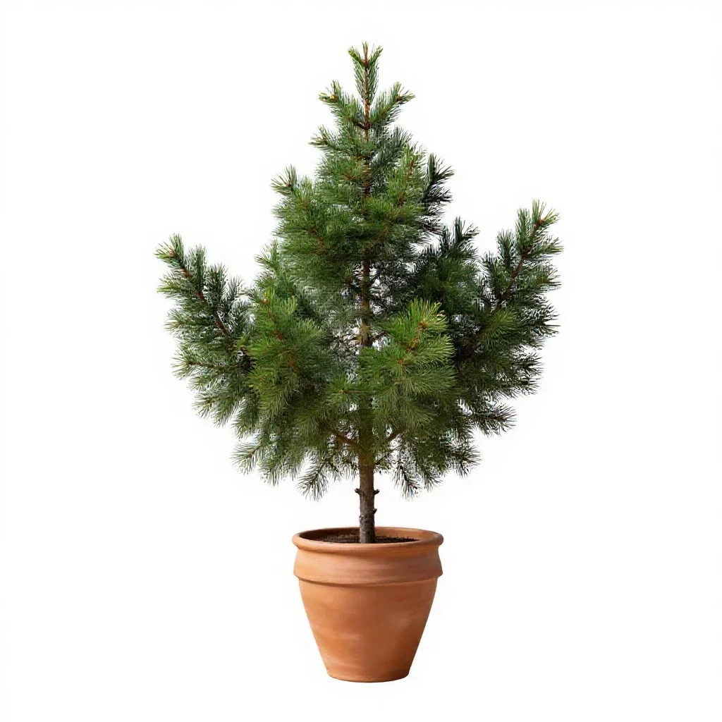 Cedar isolated on a white background