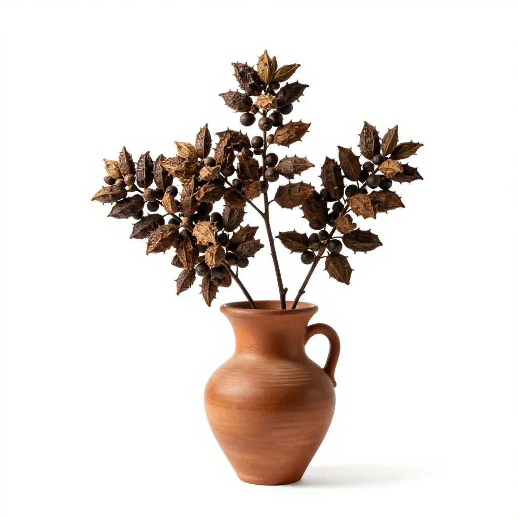 Chaulmoogra isolated on a white background