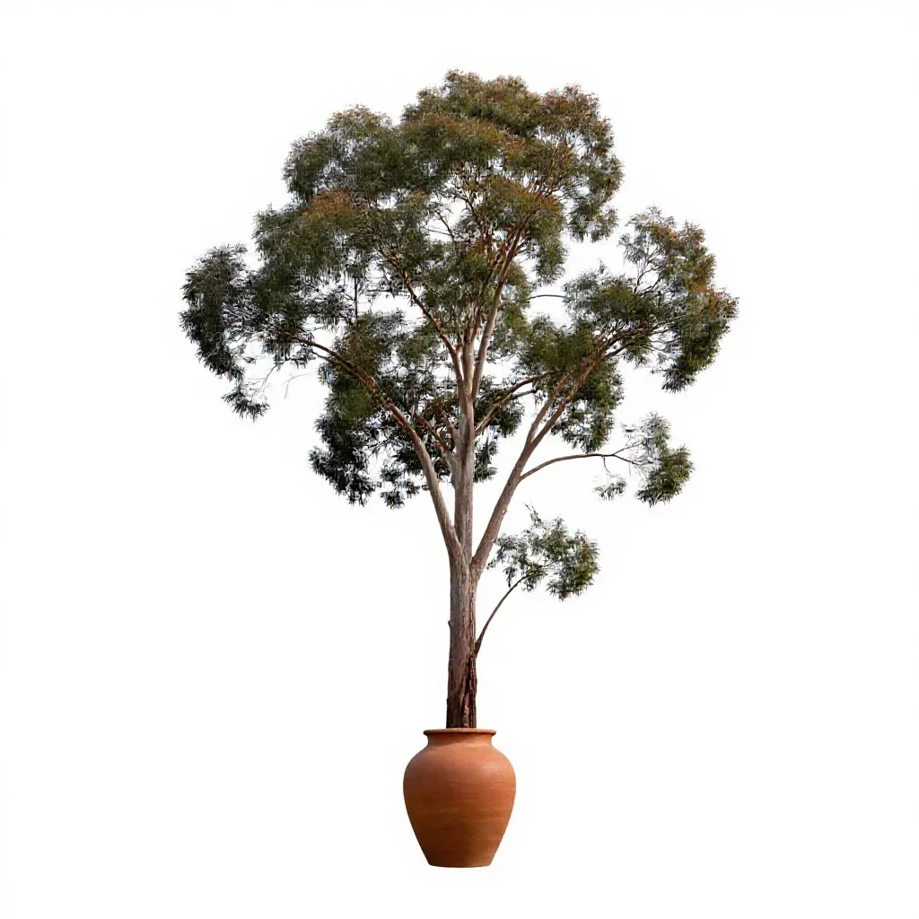 Forest red gum isolated on a white background