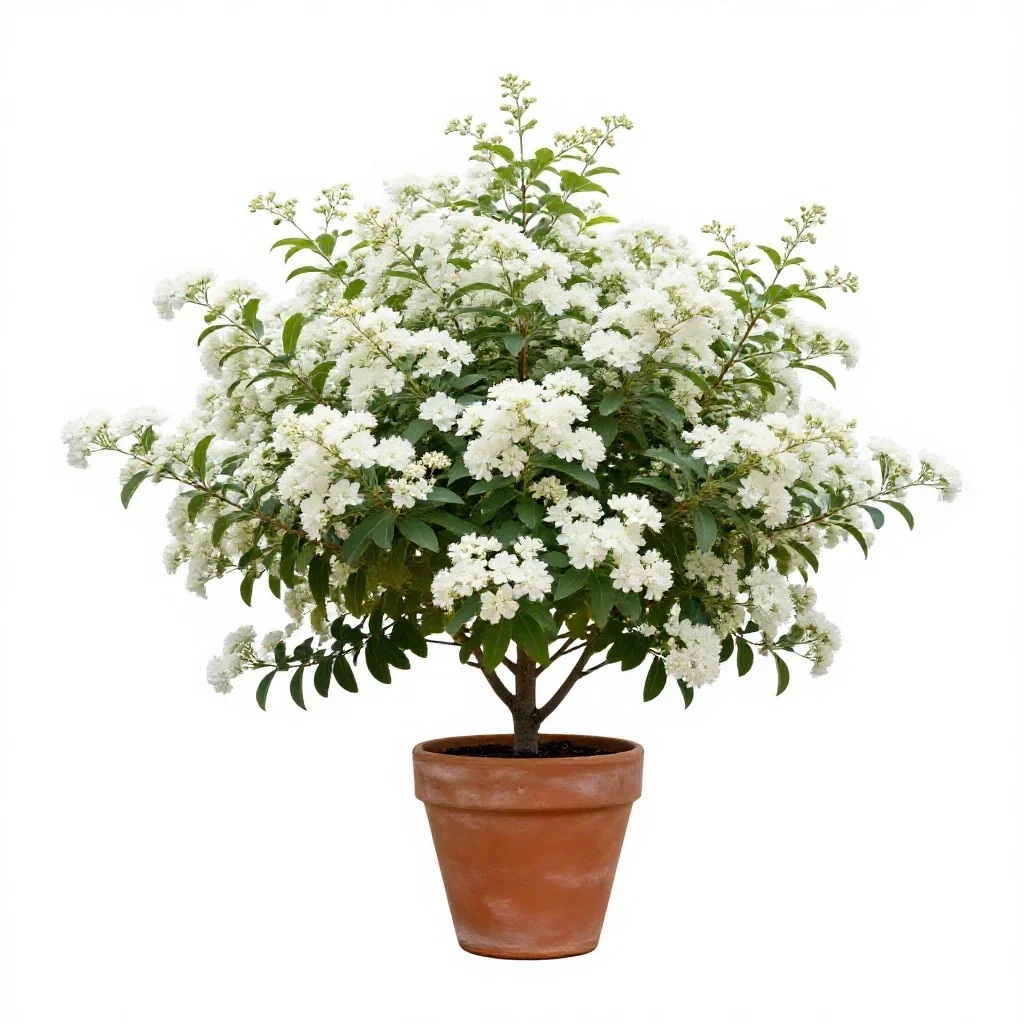 Fringe bush isolated on a white background
