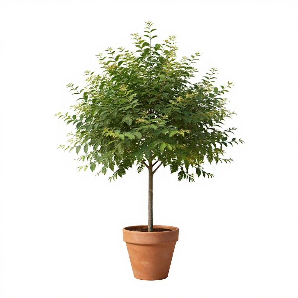 Fringe tree isolated on a white background