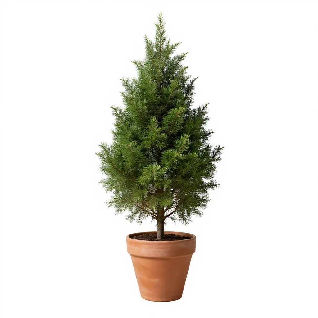 Gowen cypress isolated on a white background