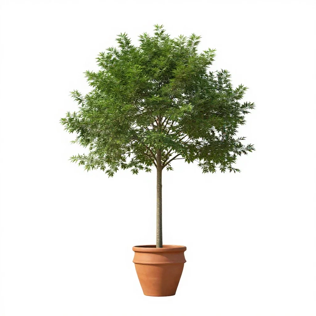Gum tree isolated on a white background