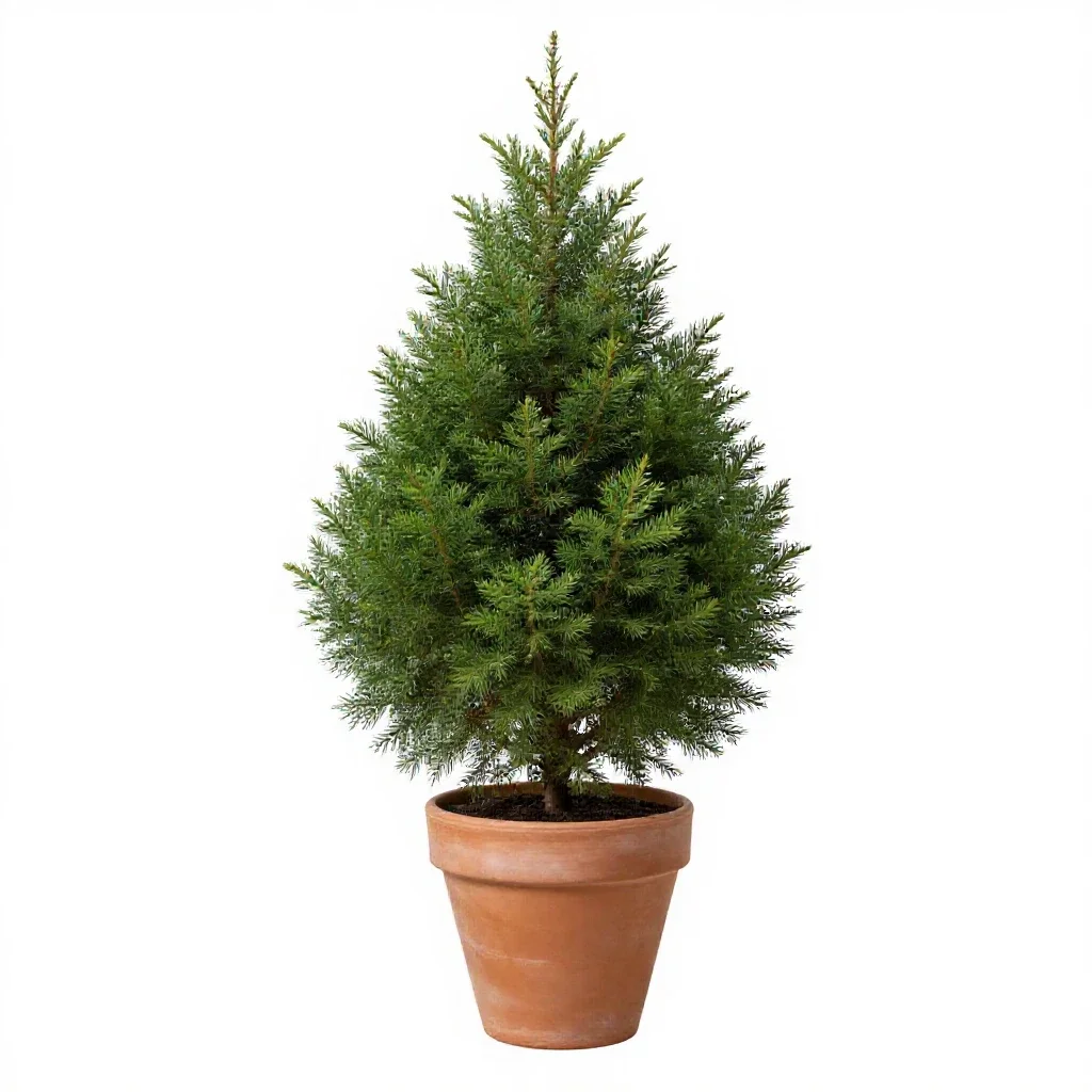Hiba arborvitae isolated on a white background