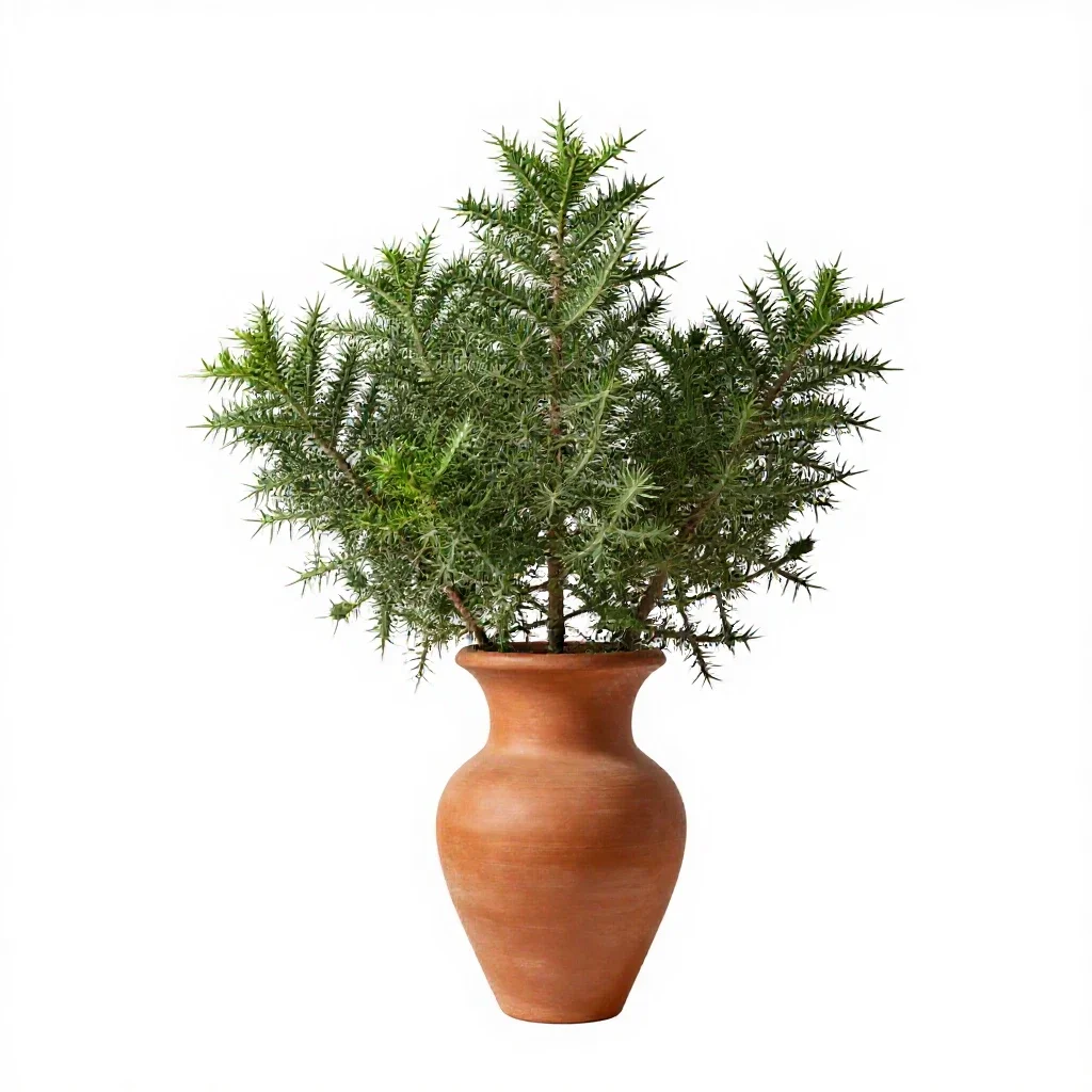 Huisache isolated on a white background
