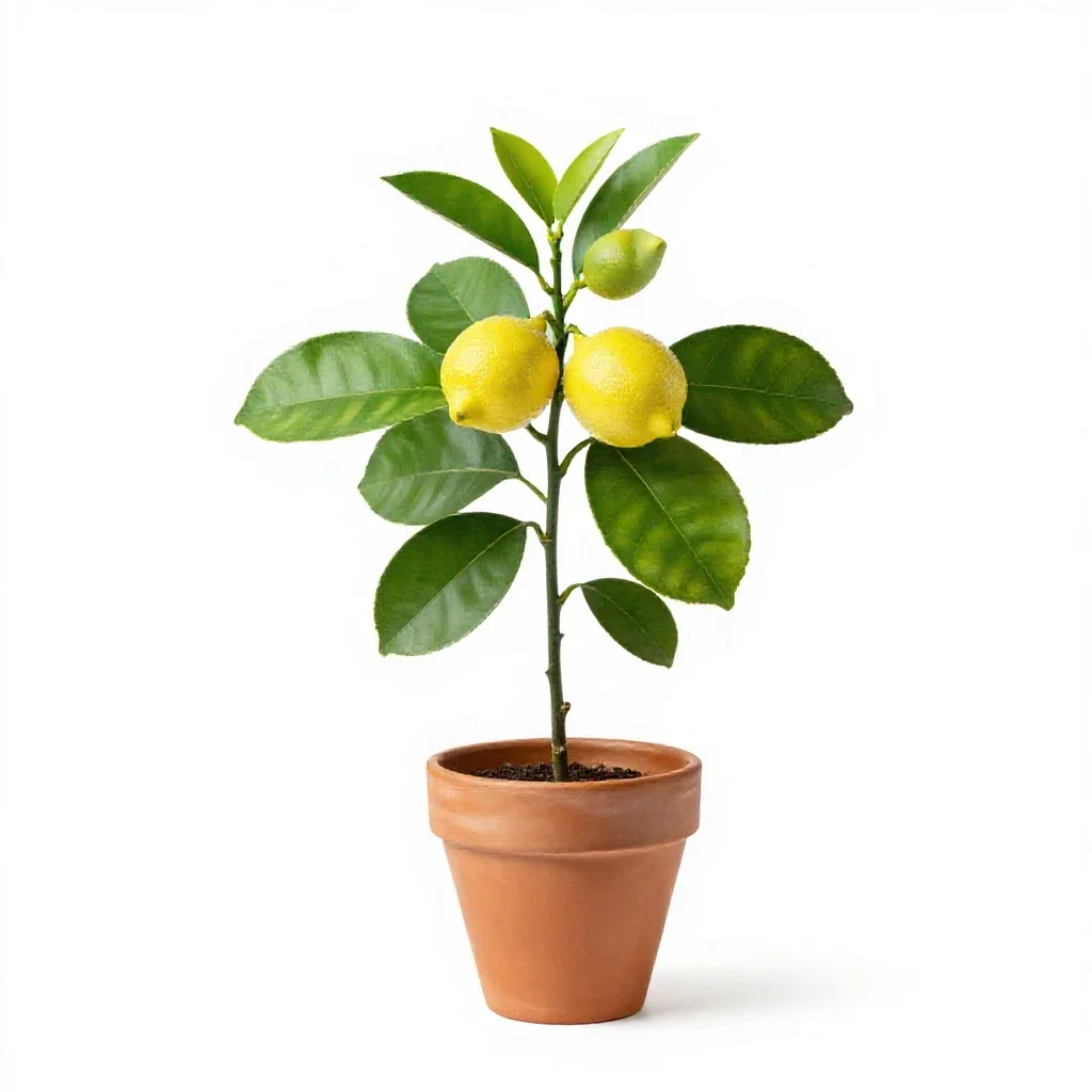 Lemon-scented gum isolated on a white background