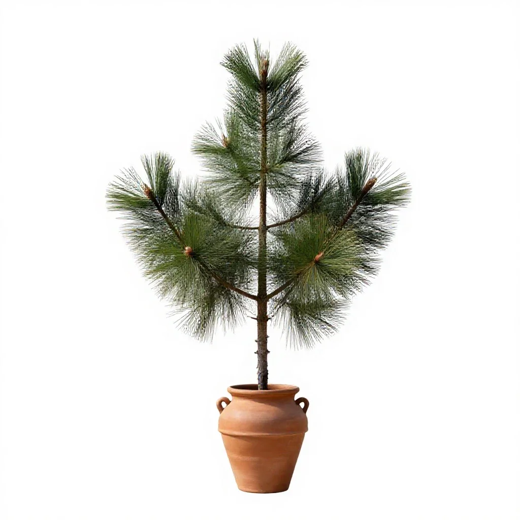 Limber pine isolated on a white background