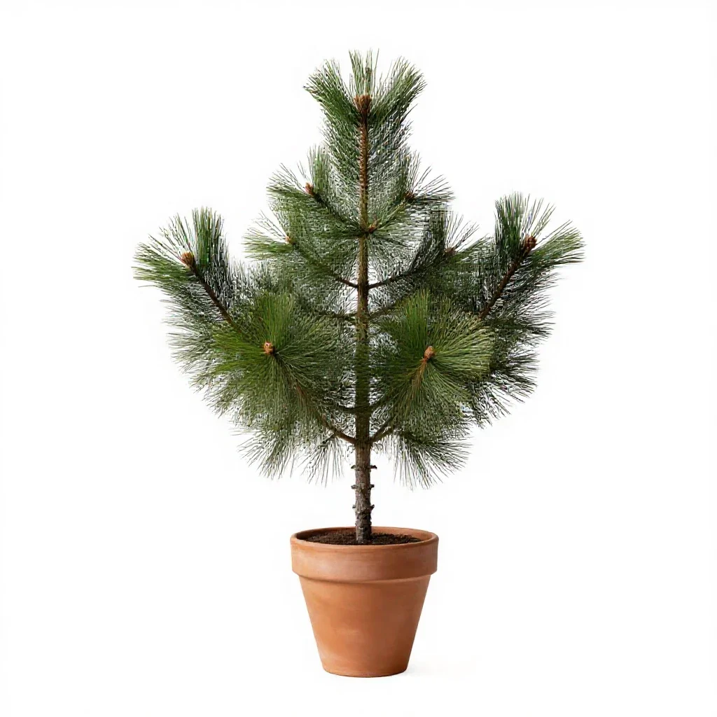 Loblolly pine isolated on a white background