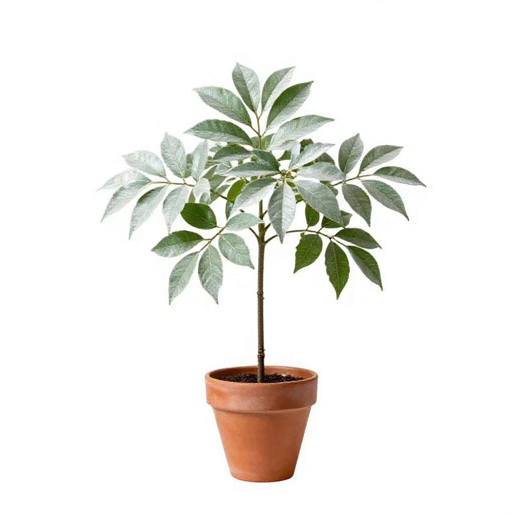 Looking-glass plant isolated on a white background