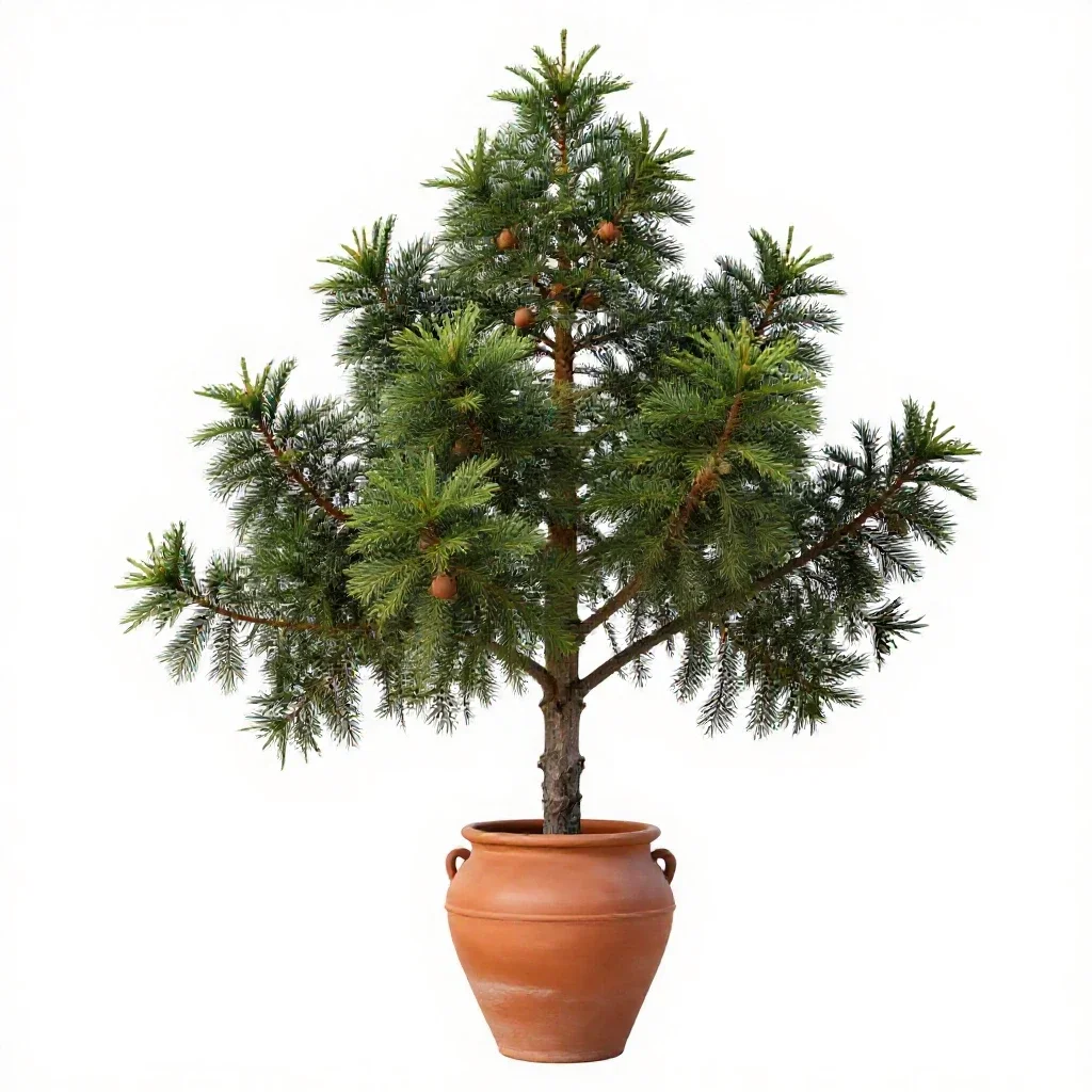 Monkey puzzle isolated on a white background
