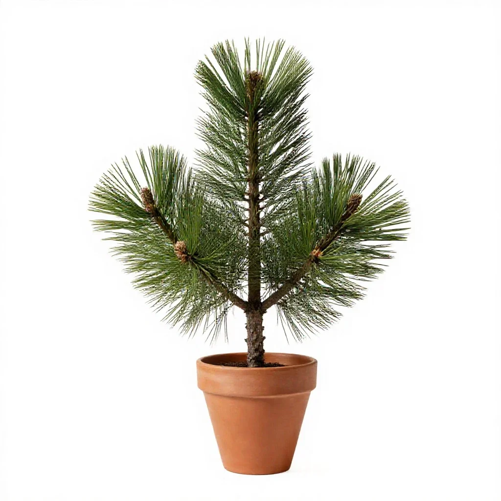 Pinon pine isolated on a white background