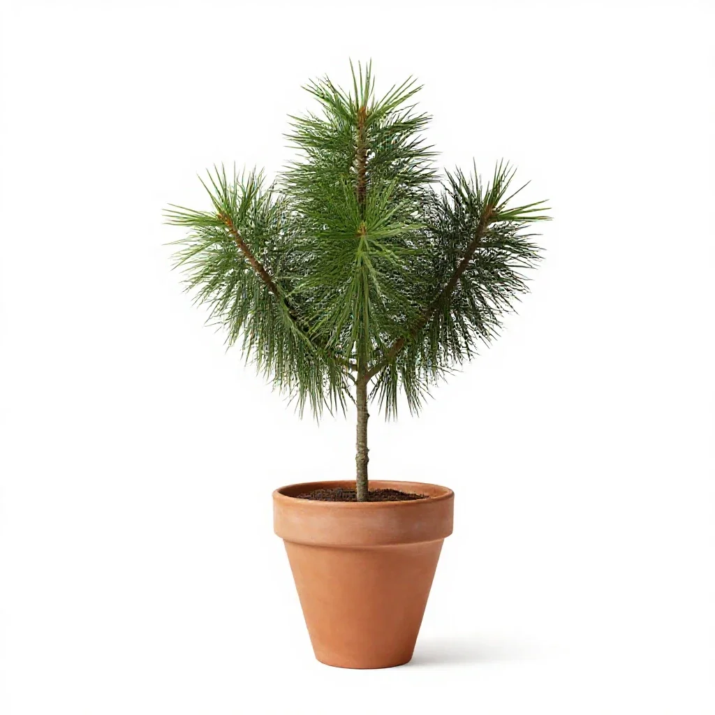 Podocarp isolated on a white background