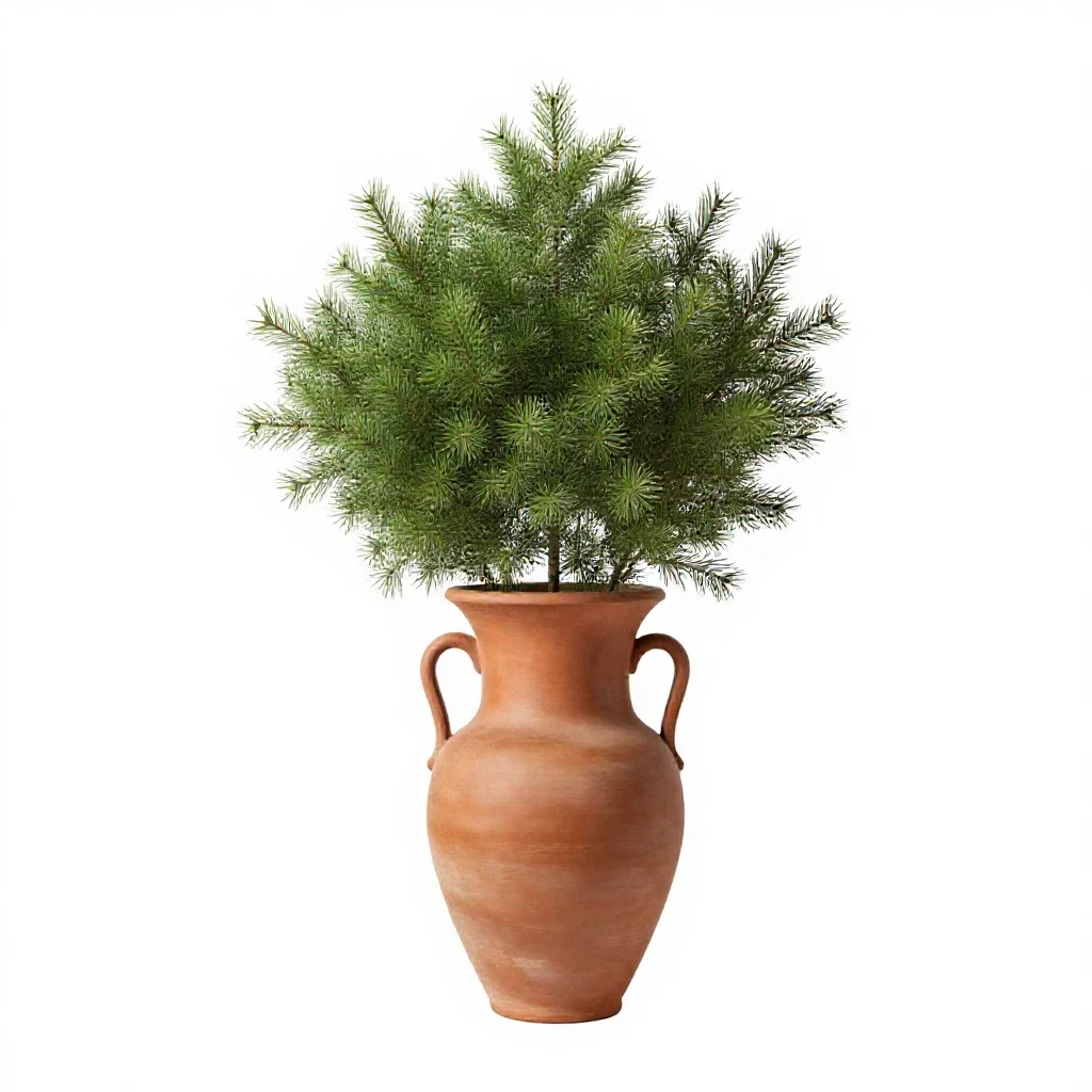Ponderosa isolated on a white background