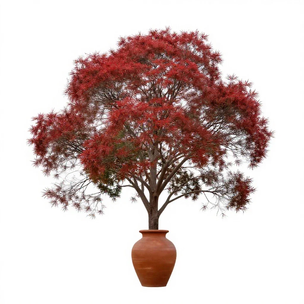 Red beech isolated on a white background