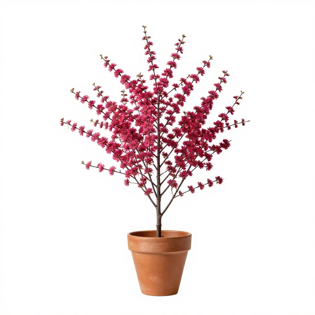 Redbud isolated on a white background
