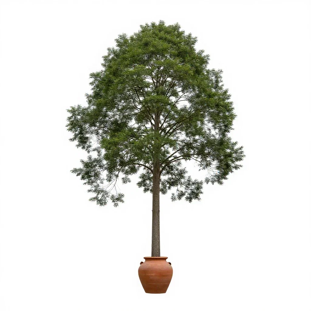 Roble beech isolated on a white background