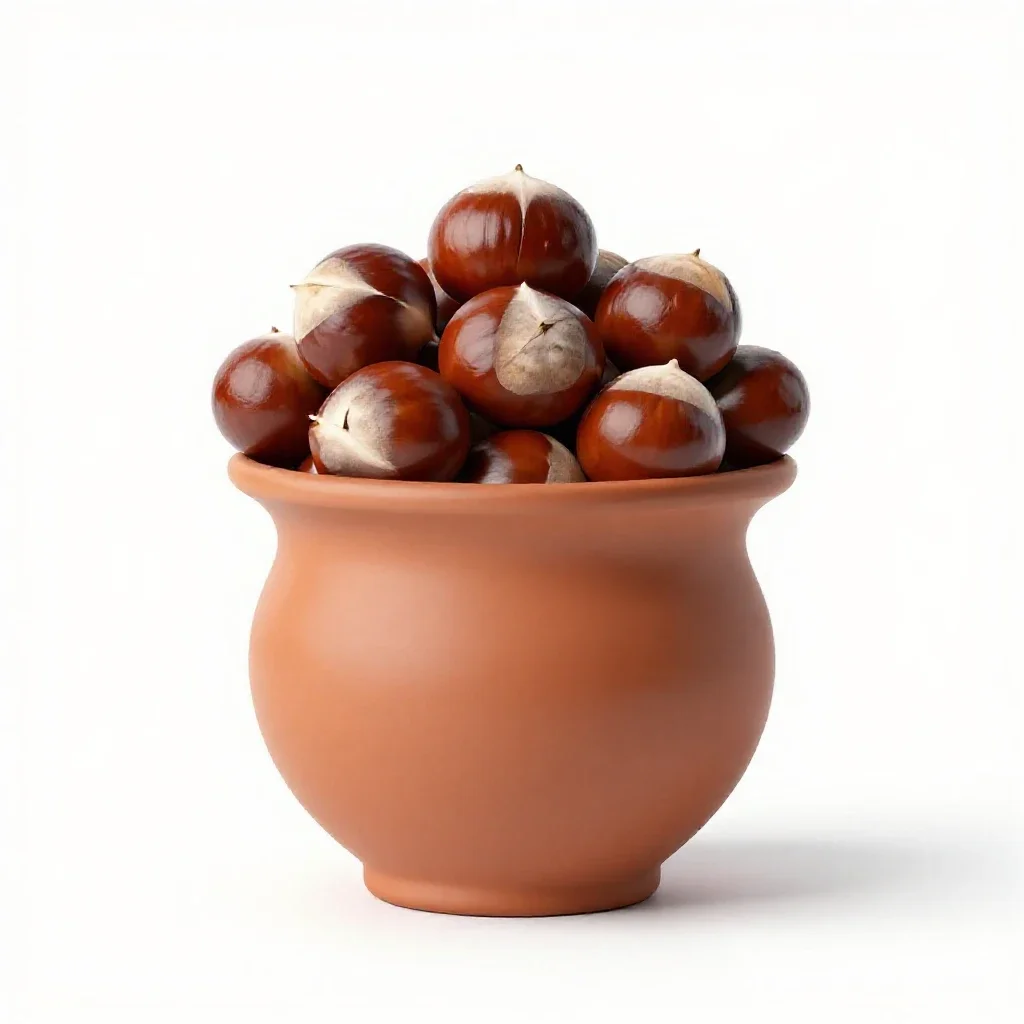 Rose chestnut isolated on a white background