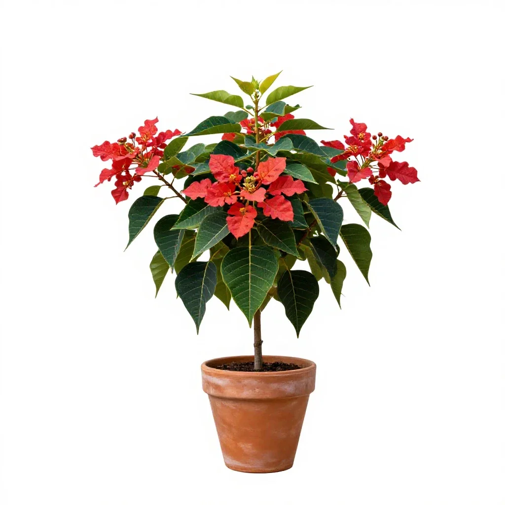 Royal poinciana isolated on a white background