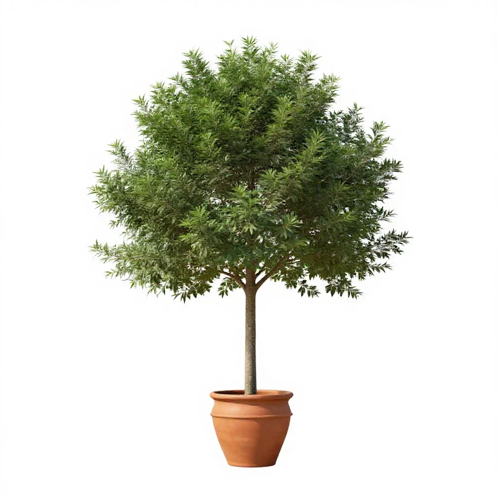 Shingle tree isolated on a white background