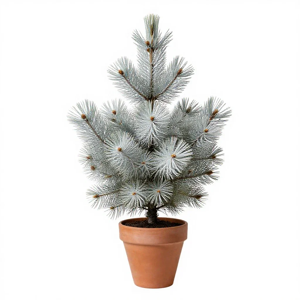 Silver fir isolated on a white background
