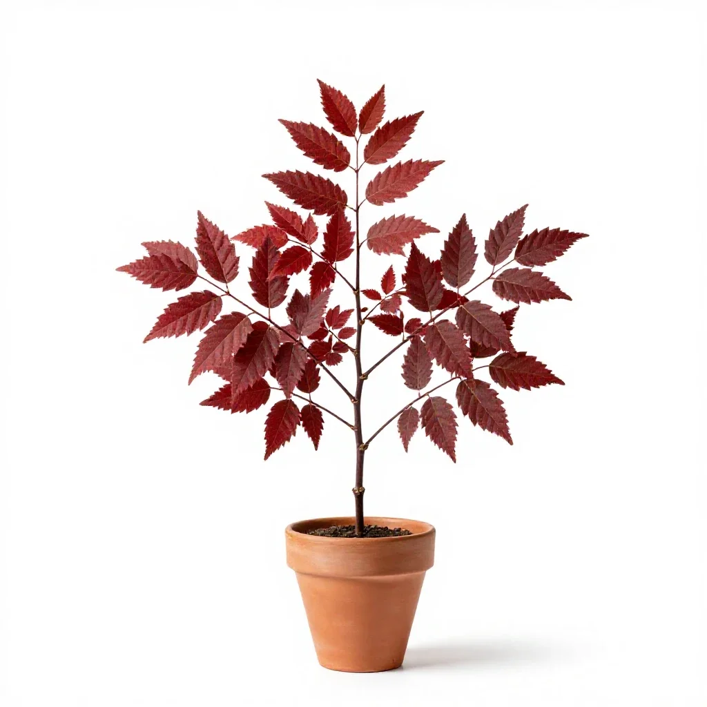 Slippery elm isolated on a white background