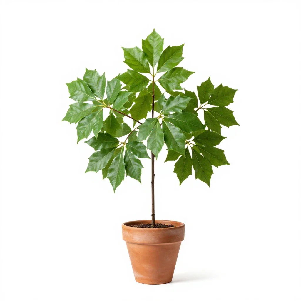 Smooth-leaved elm isolated on a white background