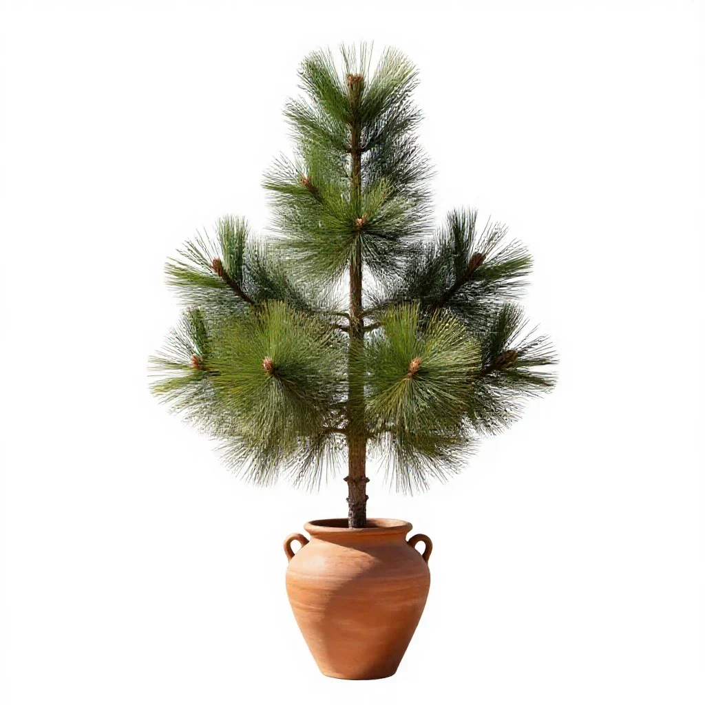 Southwestern white pine isolated on a white background