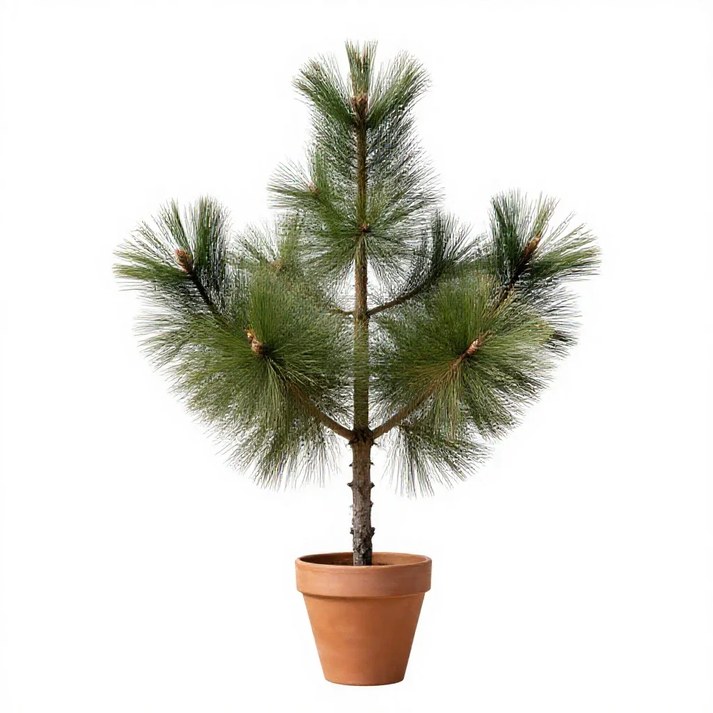 Spruce pine isolated on a white background