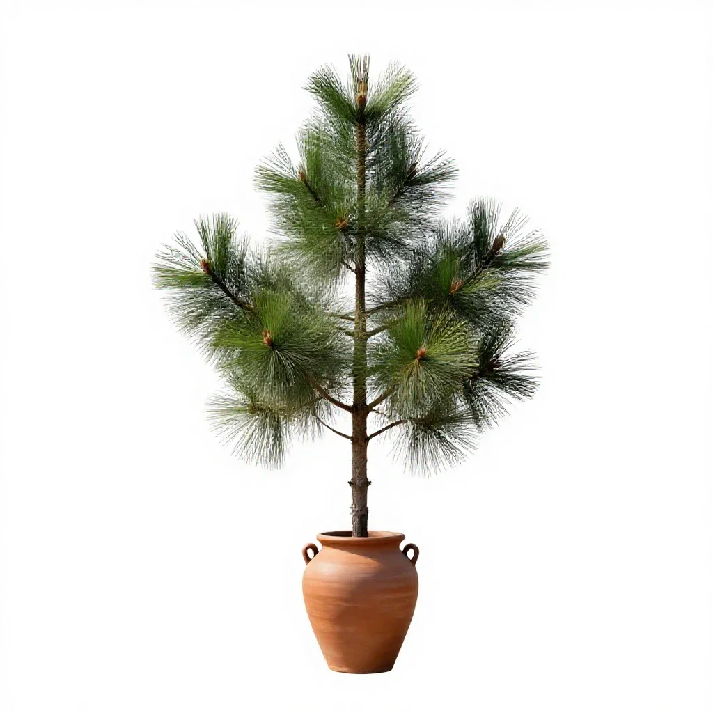 Swamp pine isolated on a white background