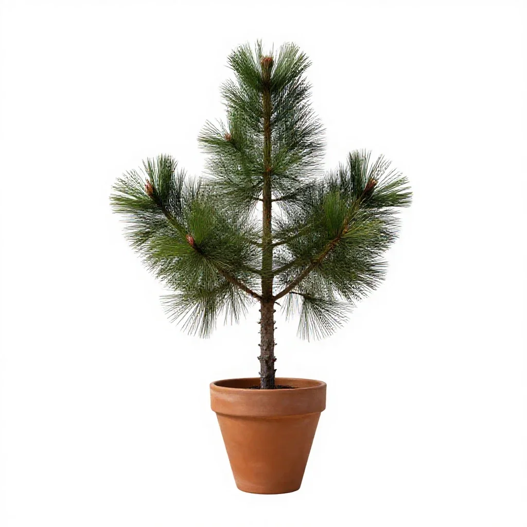 Table-mountain pine isolated on a white background