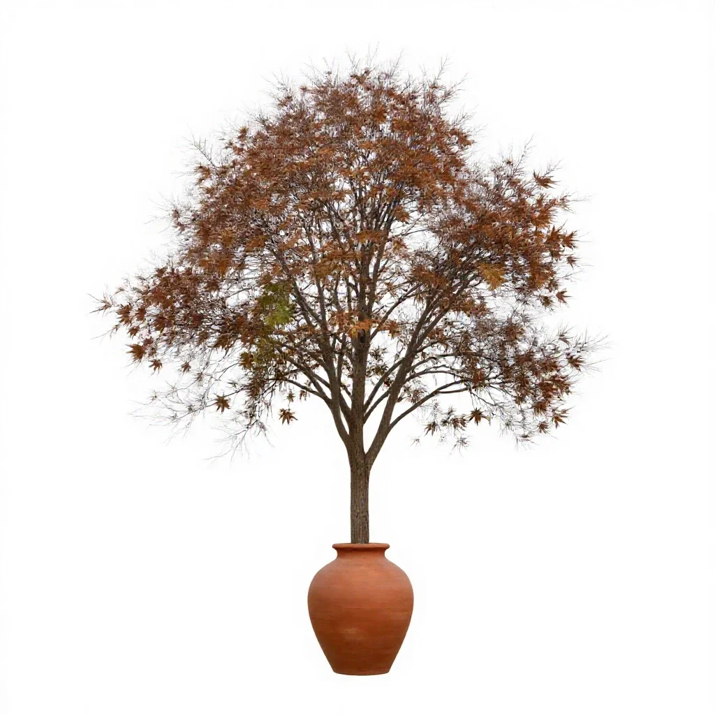 Tulipwood tree isolated on a white background