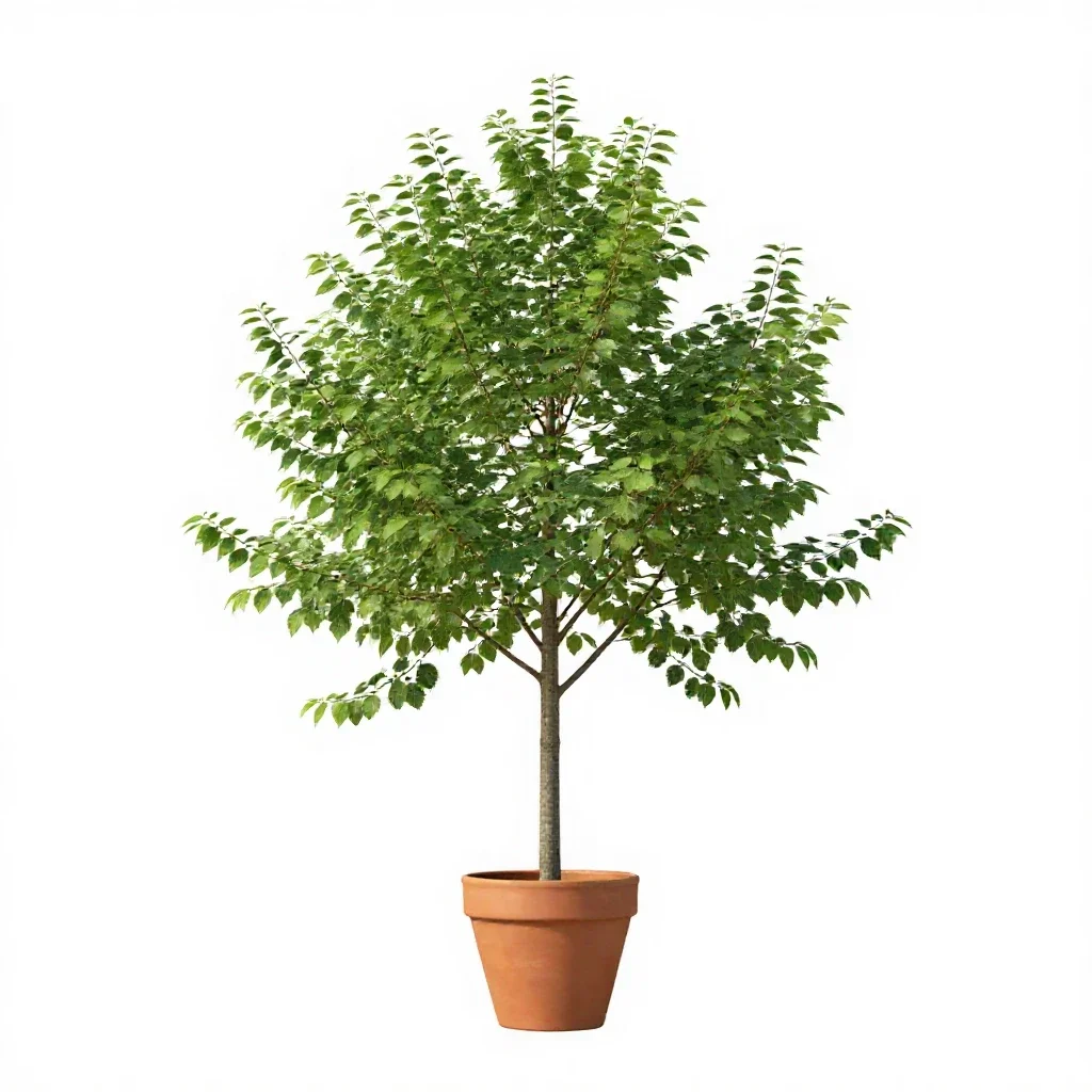 Water elm isolated on a white background