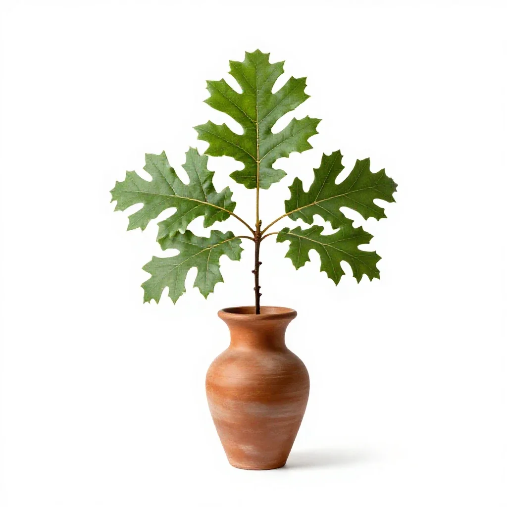 Water oak isolated on a white background