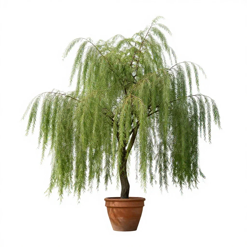 Weeping beech isolated on a white background