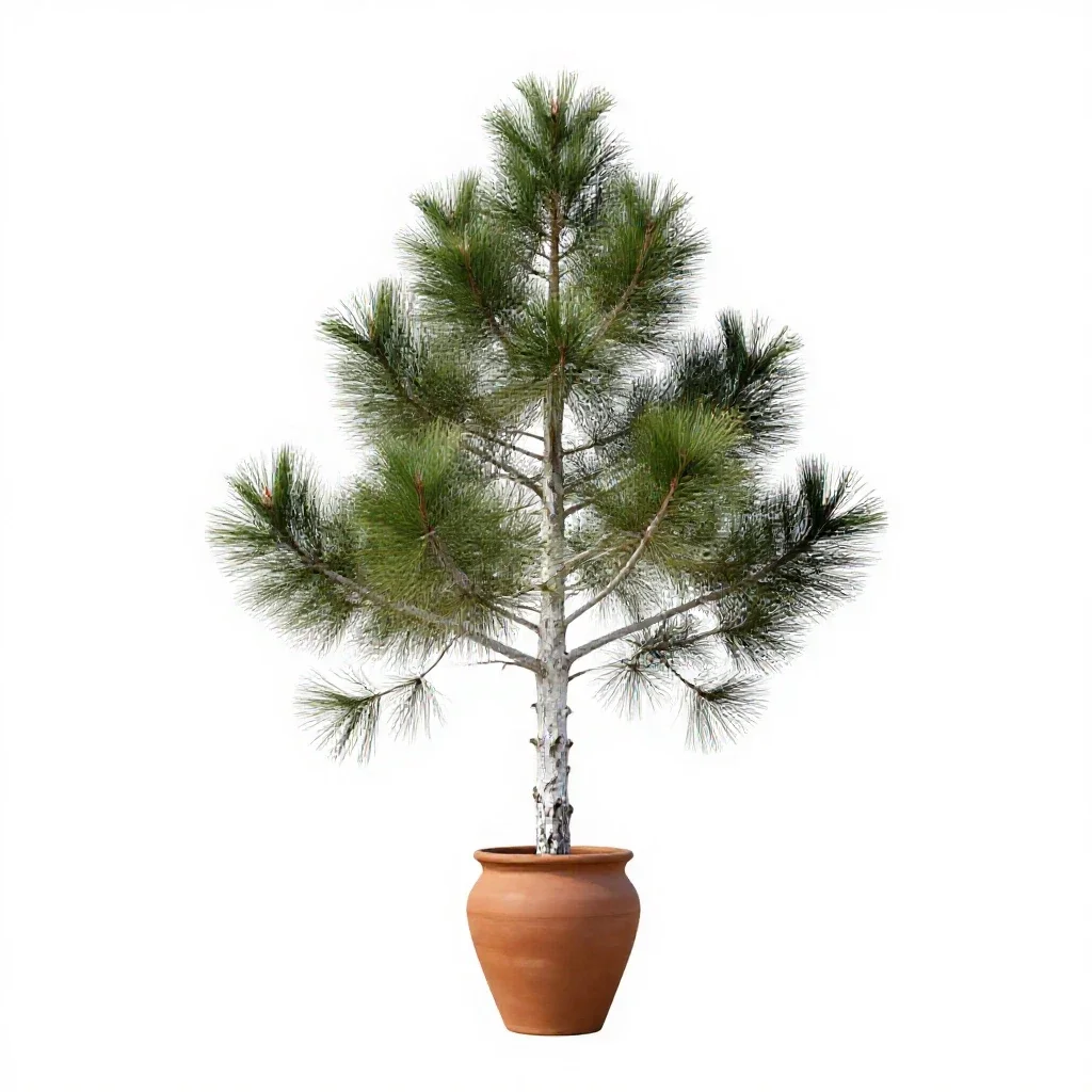 Westland pine isolated on a white background