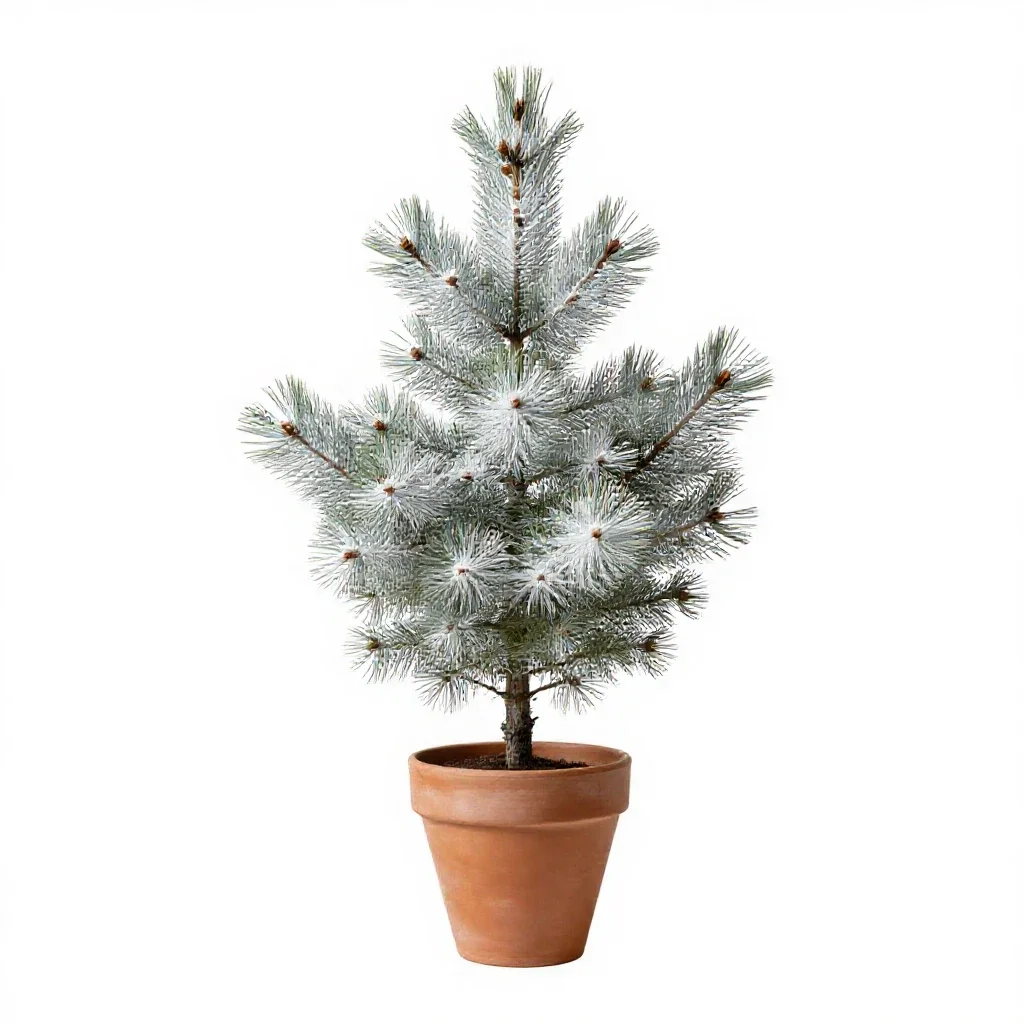 White fir isolated on a white background