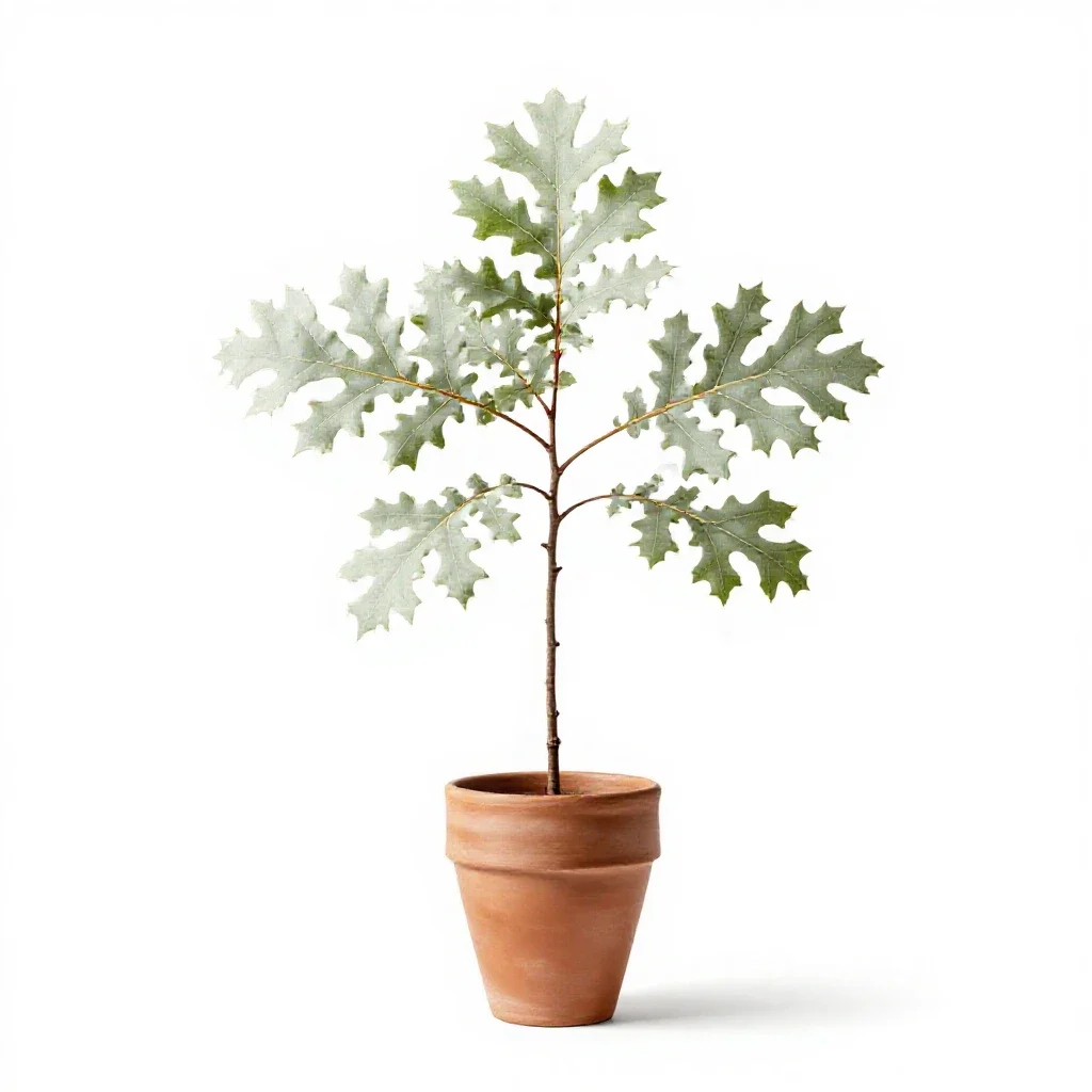 White oak isolated on a white background