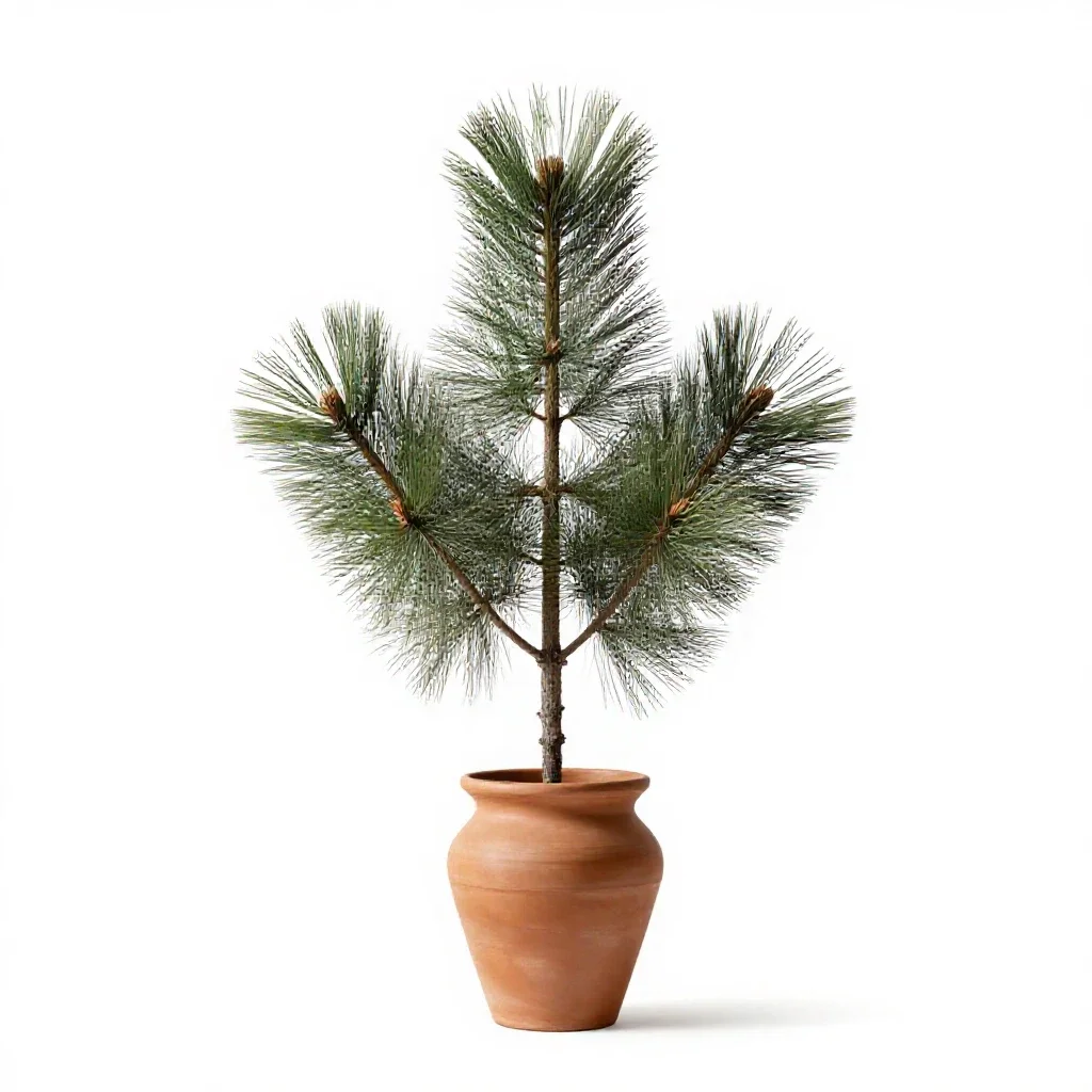 White pine isolated on a white background