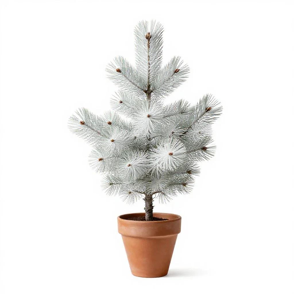 White spruce isolated on a white background