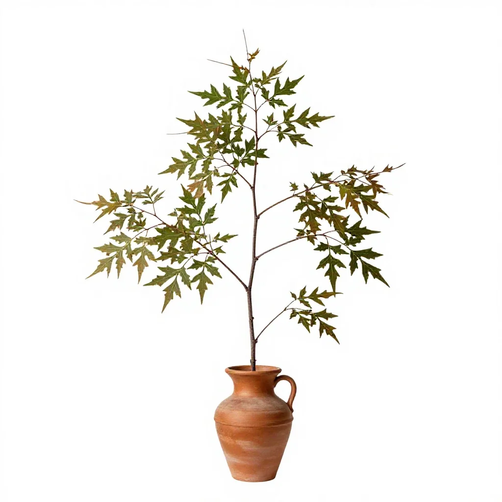 Winged elm isolated on a white background