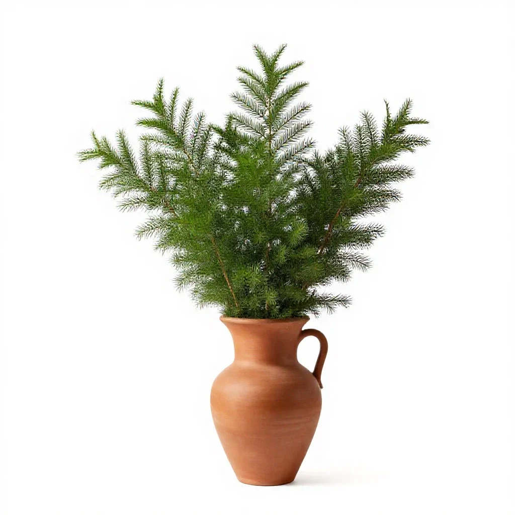 Yew isolated on a white background