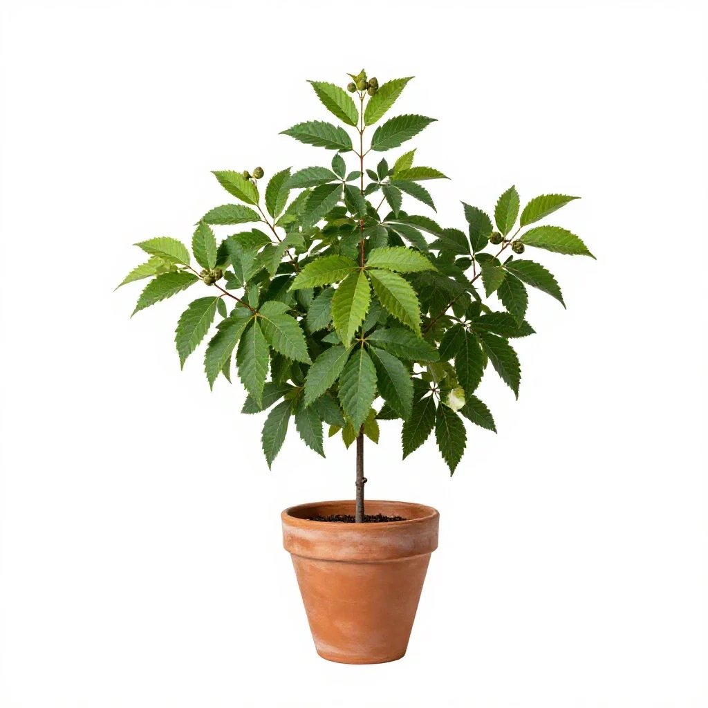 Alder isolated on a white background