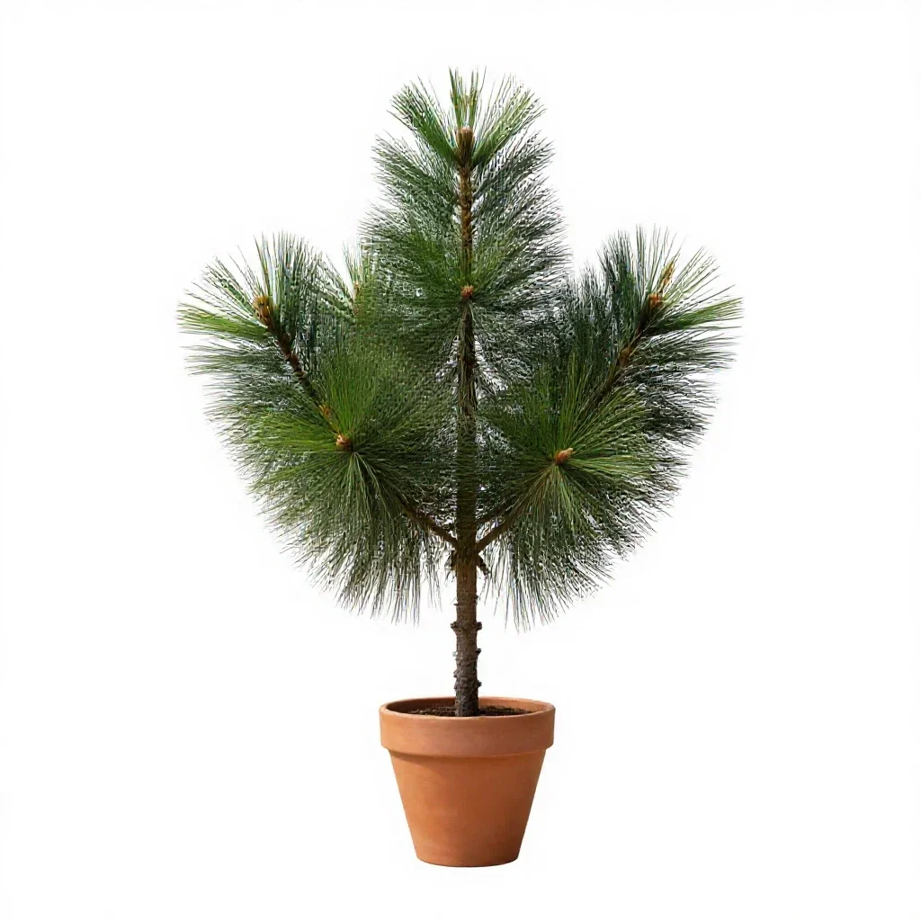 Amboina pine isolated on a white background